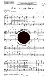 Aus vollem Krug 