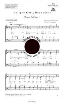 Heilger Gott/deep river 