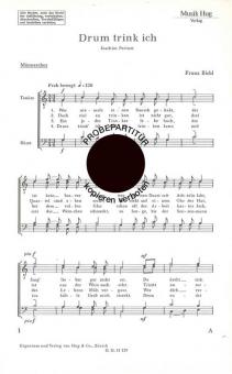 Drum trink ich 