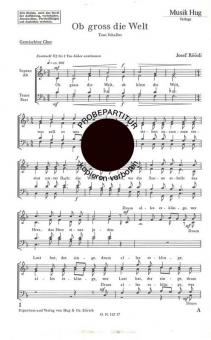 Ob gross die Welt 