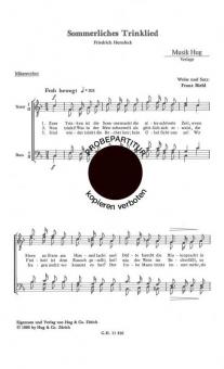 Sommerliches Trinklied 