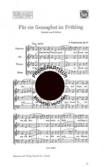 Für ein Gesangfest im Freien 