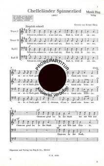 Chelleländer Spinnerlied 