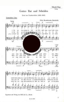 Gottes Rat und scheiden 