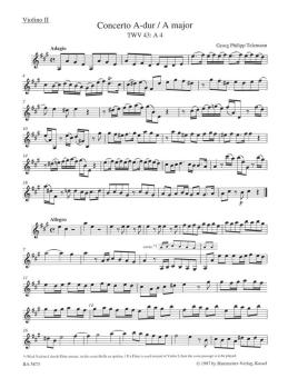 Concerto A-Dur TWV 43:A4 