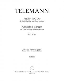 Konzert G-Dur TWV 51:G9 