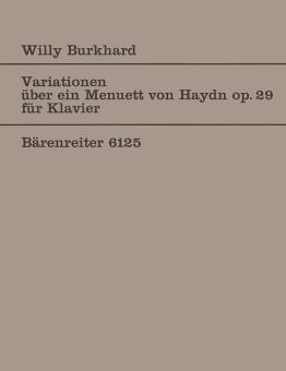 Variationen über ein Menuett von Joseph Haydn op. 29 