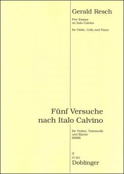 Fünf Versuche über Italo Calvino 