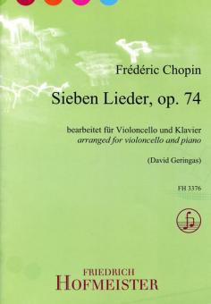 Sieben Lieder op. 74 