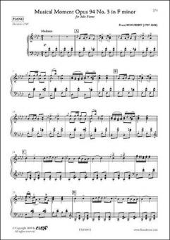 Musical Moment Op. 94 No. 3 in F Minor 