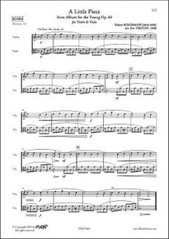 A Little Piece (From Album for the Young Op. 68 No. 5) 