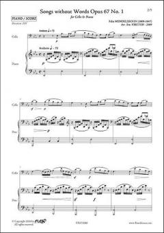 Songs Without Words Op. 67 No. 1 