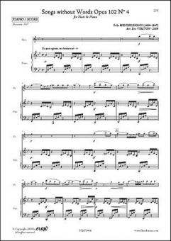 Songs Without Words Op. 102 No. 4 
