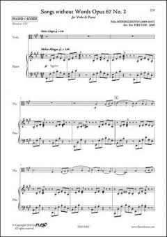 Songs Without Words op. 67 no. 2 