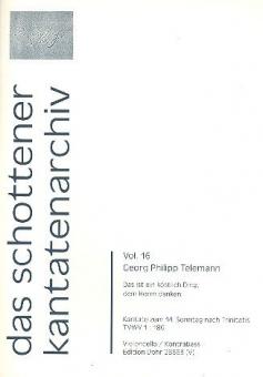 Das ist ein köstlich Ding, dem Herrn danken TVWV 1:180 