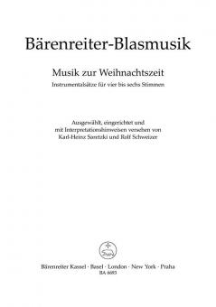 Musik zur Weihnachtszeit für Blechbläser (Posaunenchor) Standard