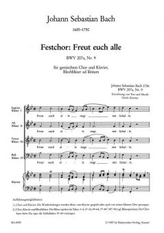 Freut euch alle BWV 207a/9 
