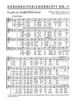 Es geht ein dunkle Wolk herein 