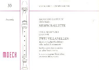 7 Ballette und Zwei Villanellen 