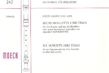 6 Menuette und Trios 