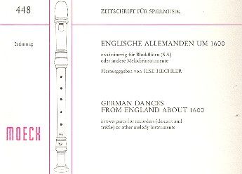 Englische Allemanden um 1600 