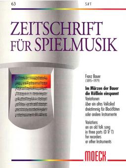 Im Märzen der Bauer die Rösslein einspannt 