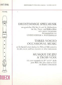 Dreistimmige Spielmusik am spanischen Hof 