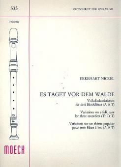 Es taget vor dem Walde 