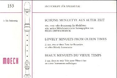 Schöne Menuette aus alter Zeit 