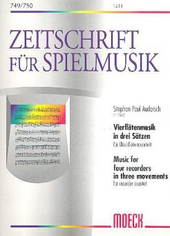 Vierflötenmusik in drei Sätzen 