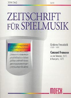 Canzoni Francese zu vier Stimmen 