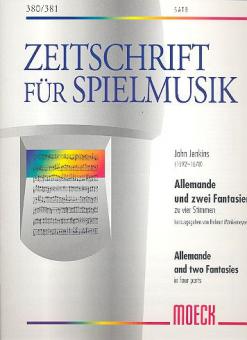 Allemande und zwei Fantasien zu vier Stimmen 