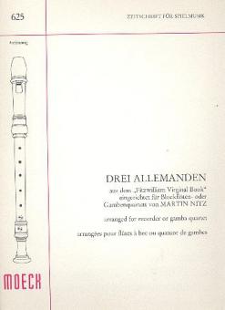 Drei Allemanden aus dem 'Fitzwilliam Virginal Book' 