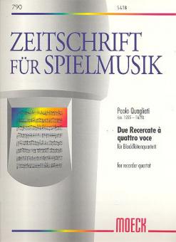 Due Recercate à quattro voce 