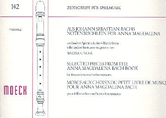 Aus Johann Sebastian Bachs Notenbüchlein für Anna Magdalena 