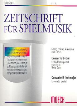 Konzert B-Dur TWV 52:B1 