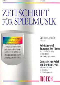 Polnischer und teutscher Art Täntze 