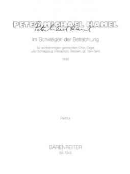 Im Schweigen der Betrachtung 