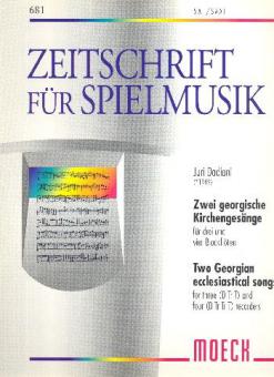 Zwei georgische Kirchengesänge 