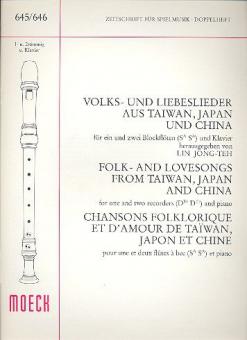 Volks- und Liebeslieder aus Taiwan, Japan und China 