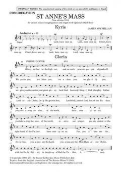 St. Anne's Mass (New Translation) 