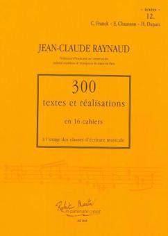 300 Textes et Realisations Cahier 12 
