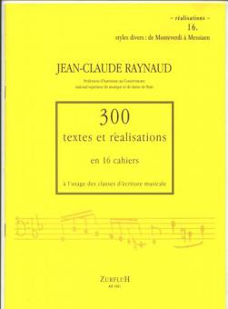 300 Textes et Realisations Cahier 16 