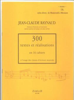 300 Textes et Realisations Cahier 16 