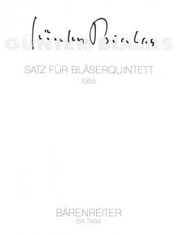 Satz für Bläserquintett 