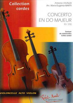 Concerto en do maj. RV 398 pour six violoncelle 