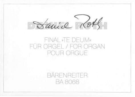 Final Te Deum für Orgel 