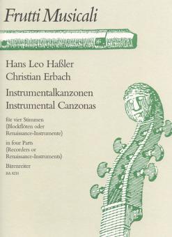 Instrumentalkanzonen zu vier Stimmen 