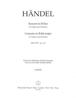 Konzert B-Dur op. 4/2 HWV 290 