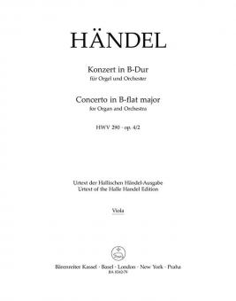 Konzert B-Dur op. 4/2 HWV 290 